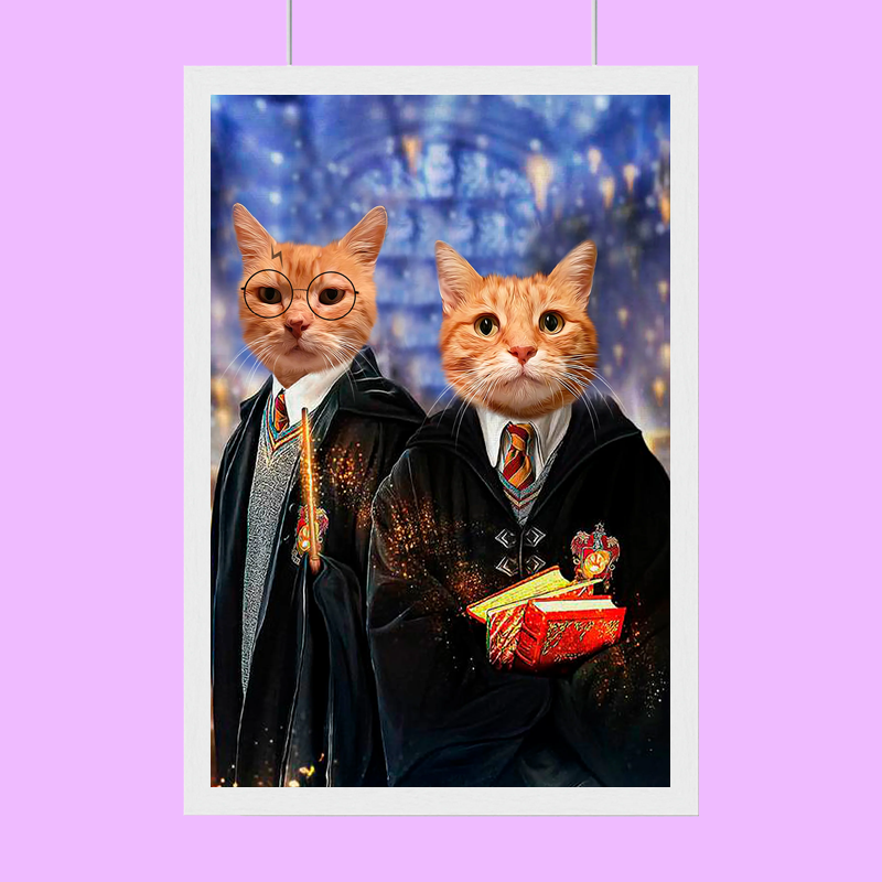 Potter and Weasley - Custom Pet Portrait